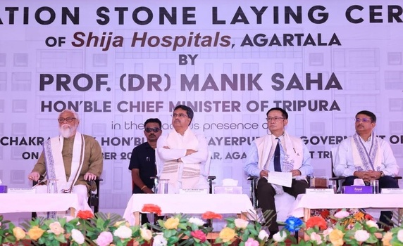 CM Dr Manik Saha attends foundation stone laying ceremony of Shija Hospitals, Agartala